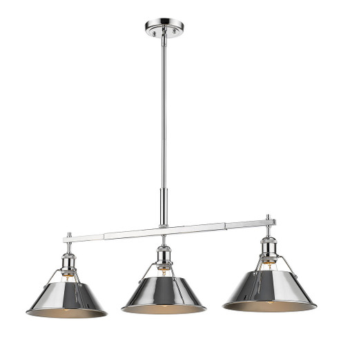 Orwell Three Light Linear Pendant in Chrome (62|3306-LP CH-CH)