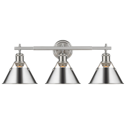 Orwell Three Light Bath Vanity in Pewter (62|3306-BA3 PW-CH)