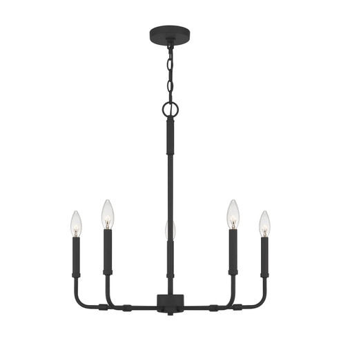 Abner Five Light Chandelier in Matte Black (10|ABR5024MBK)