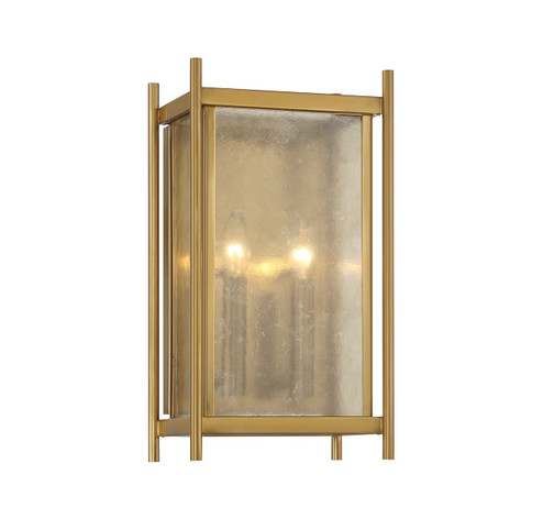 Jacobs Two Light Wall Sconce in Warm Brass (51|9-3800-2-322)