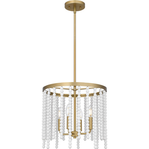 Apelle Four Light Pendant in Aged Brass (10|APE2816AB)