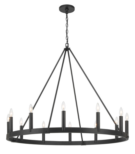 Dutton 12 Light Chandelier in Coal Black (7|1716-66A)