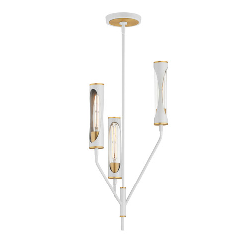 Regent LED Pendant in Light French Gray / Natural Aged Brass (16|16173CLLFGNAB)