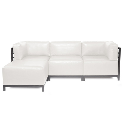 The Avanti Axis 4-Piece Sectional Sofa With Cover in White (204|K924T-190)