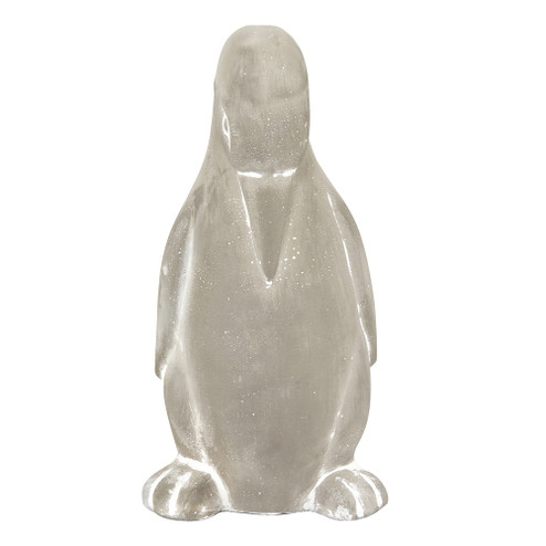 Stone Penguin Sculpture in White (204|89073)