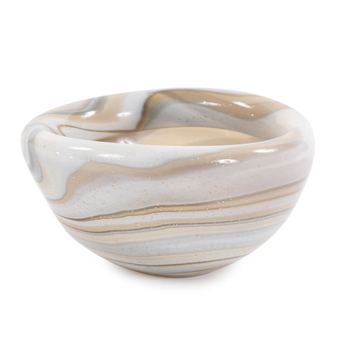 The Sand Art Glass Bowl in Gray (204|44017)