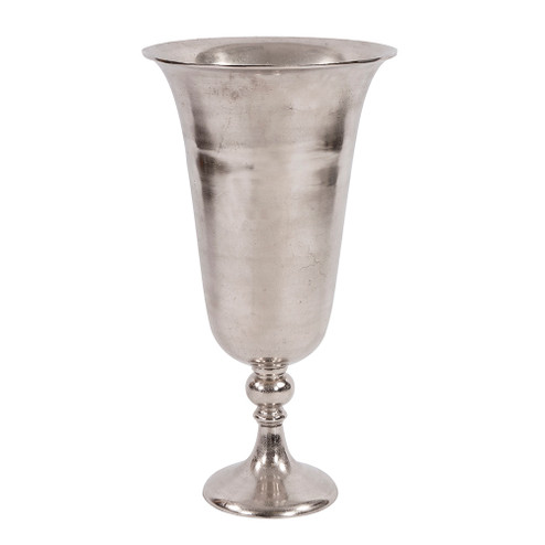 Antiqued Aluminum Vase in Silver (204|35235)