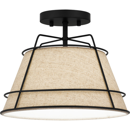 Quoizel Semi-Flush Mount One Light Semi Flush Mount in Matte Black (10|QSF5629MBK)