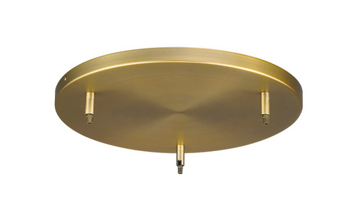 Multi Point Canopy Three Light Ceiling Plate in Heritage Brass (224|CP1803-HBR)