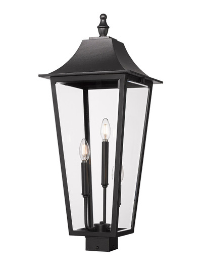 Gannon Three Light Outdoor Post Mount Fixture in Black (224|5008PHXLS-BK)