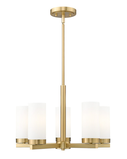 Danica Five Light Chandelier in Modern Gold (224|3044-5MGLD)