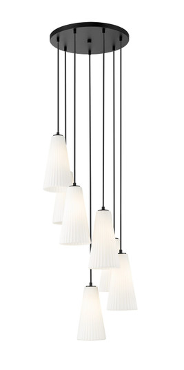 Farrell Seven Light Chandelier in Matte Black (224|3043P7-7R-MB)