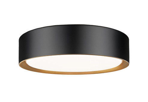 Kawan LED Flush Mount in Matte Black + Modern Gold (224|1014F12-MB-MGLD-LED)