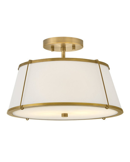 Clarke LED Semi-Flush Mount in Lacquered Dark Brass (13|4893LDB-OW)