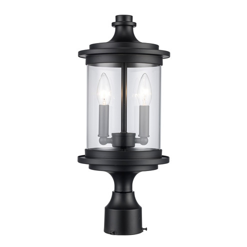 PathLume Two Light Outdoor Post Mount in Black (110|51703 BK)