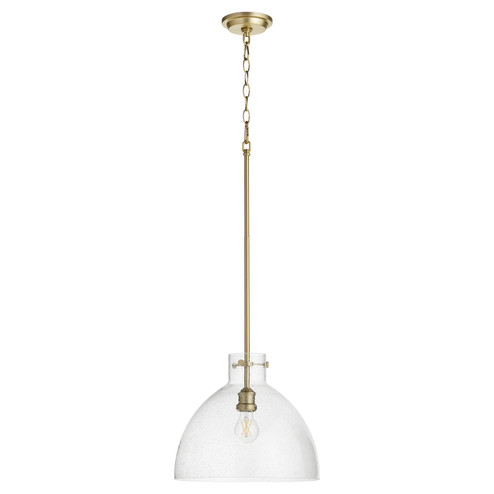 One Light Pendant in Aged Brass (19|8832-80)