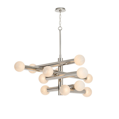 Dion LED Chandelier in Polished Nickel (400|16-1444PN)
