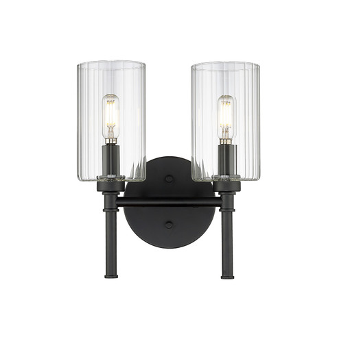 Chastine Two Light Vanity in Matte Black (59|9922-MB)