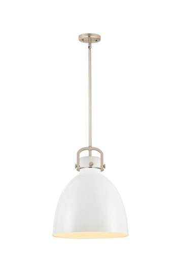 Downtown Urban One Light Pendant in Brushed Brass (405|410-1SL-BB-M412-14W) Downtown Urban One Light Pendant in Brushed Brass (405|410-1SL-BB-M412-14W)