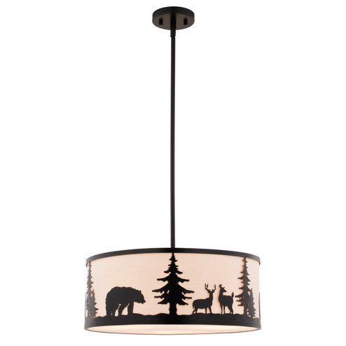 Acadia Three Light Pendant in Bronze (63|P0416)