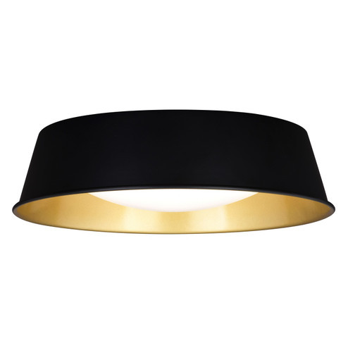 Beacon Hill LED Flush Mount in Matte Black and Satin Gold (63|C0303)
