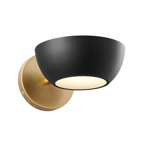 One Light Wall Sconce in Matte Black and Natural Brass (446|M90113MBKNB)