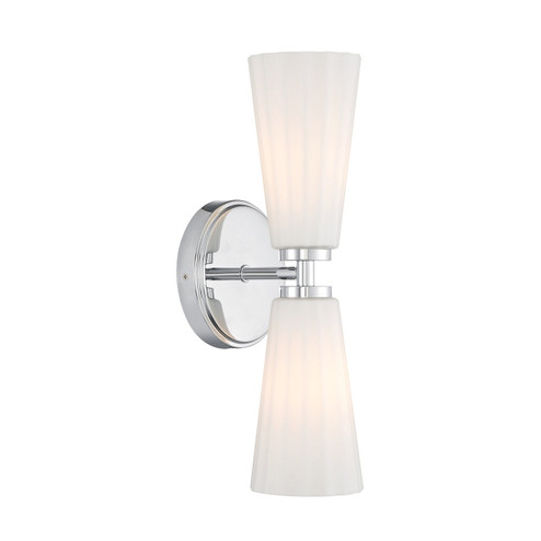 Two Light Wall Sconce in Chrome (446|M90109CH)