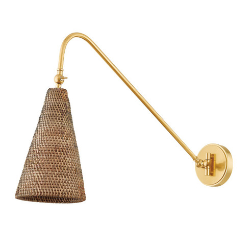 Averack One Light Wall Sconce in Aged Brass (70|5416-AGB)