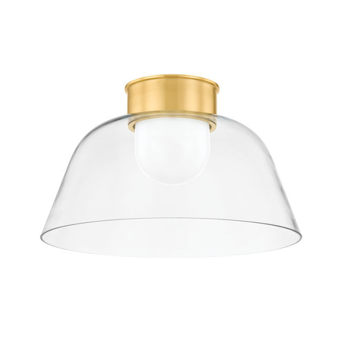 Lakeside One Light Flush Mount in Aged Brass (70|3520-AGB)