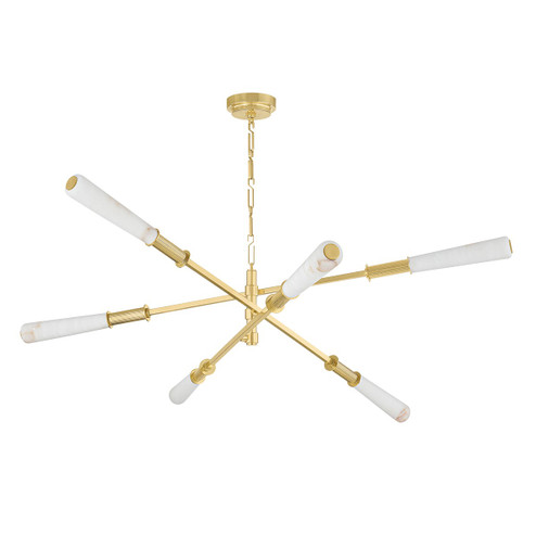 Dashiell LED Chandelier in Vintage Polished Brass (68|490-60-VPB) Dashiell LED Chandelier in Vintage Polished Brass (68|490-60-VPB)