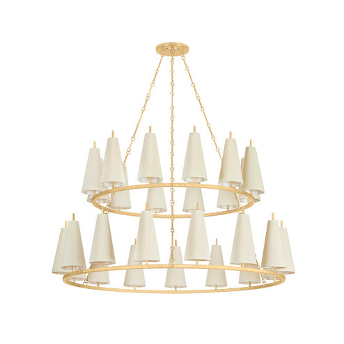 Tirana 27 Light Chandelier in Vintage Gold Leaf (68|480-55-VGL) Tirana 27 Light Chandelier in Vintage Gold Leaf (68|480-55-VGL)