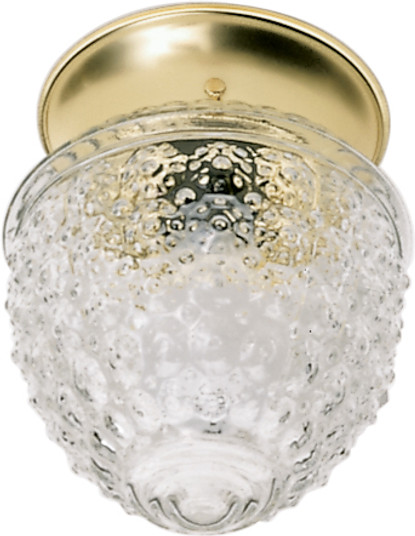 One Light Flush Mount in Polished Brass (72|SF77-125) One Light Flush Mount in Polished Brass (72|SF77-125)