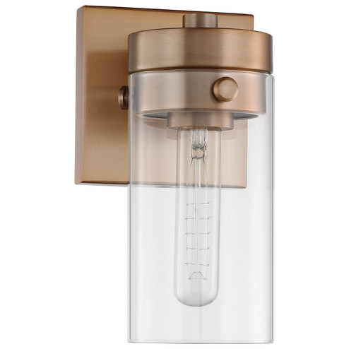 Intersection One Light Vanity in Burnished Brass (72|60-7531)