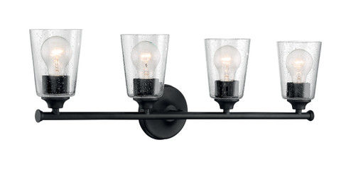 Bransel Four Light Vanity in Matte Black (72|60-7284) Bransel Four Light Vanity in Matte Black (72|60-7284)