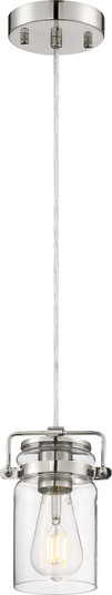 Antebellum One Light Mini Pendant in Polished Nickel / Clear Glass (72|60-6734)