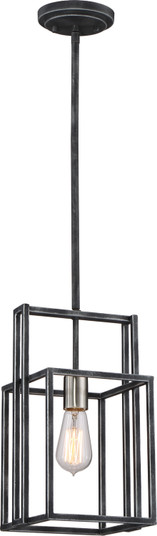 Lake One Light Mini Pendant in Iron Black / Brushed Nickel (72|60-5860)