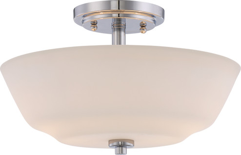 Willow Two Light Semi Flush Mount in Polished Nickel (72|60-5806)
