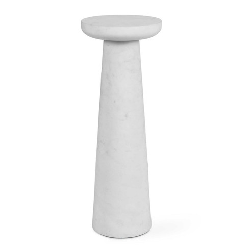 Lirra Drink Table in White Marble (52|50021)
