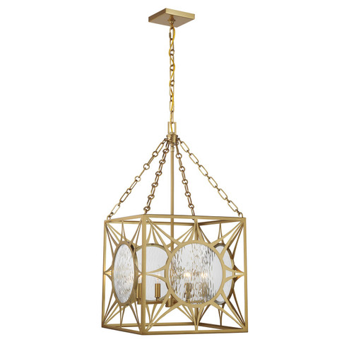 Balfour Four Light Pendant in Warm Brass (51|3-5063-4-322)
