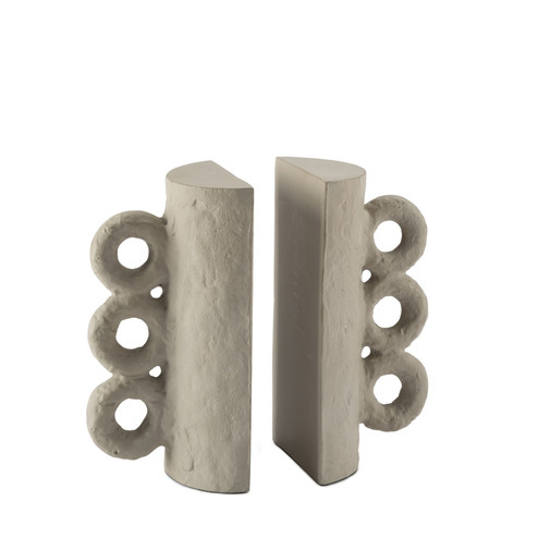 Chandra Bookend Set in Grey (400|20-1652GRY)