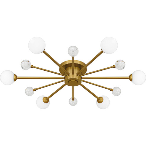 Quoizel Semi-Flush Mount Six Light Semi-Flush Mount in Brushed Gold (10|QSF6781BRG)