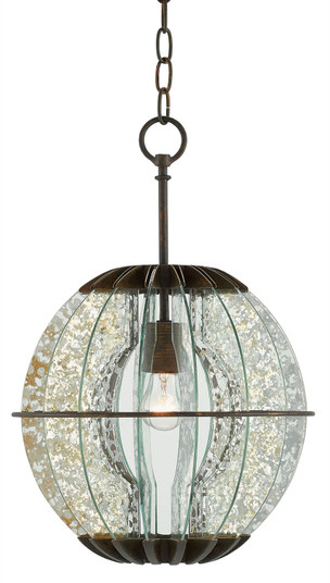 Zanzibar Collection One Light Pendant in Light Bronze Gold/Raj Mirror (142|9000-0010)