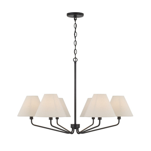 Chadwick Six Light Chandelier in Espresso (65|456661ES-713)