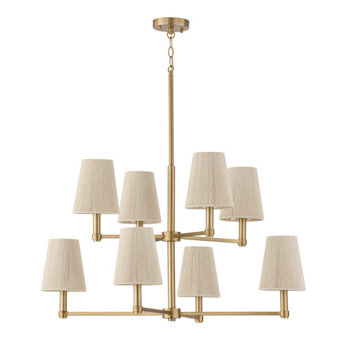 Mira Eight Light Chandelier in Matte Brass (65|454581MA)