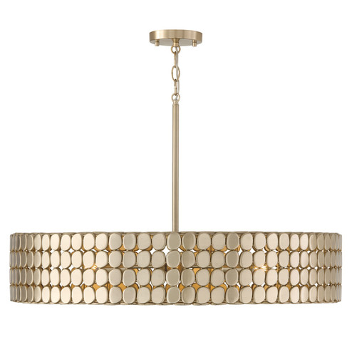 Eliana Four Light Chandelier in Champagne Brass (65|454141HB)
