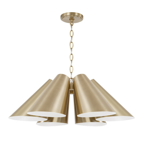 Leo Six Light Pendant in Matte Brass (65|354961MA)