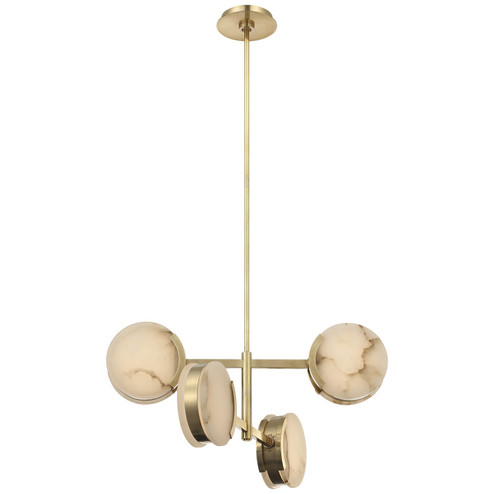 Melange LED Semi-Flush Mount in Antique-Burnished Brass (268|KW 5606AB-ALB)