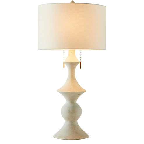Radnor Two Light Table Lamp in Plaster White|White Linen|Antique Brass (550|SCH-175249) Radnor Two Light Table Lamp in Plaster White|White Linen|Antique Brass (550|SCH-175249)