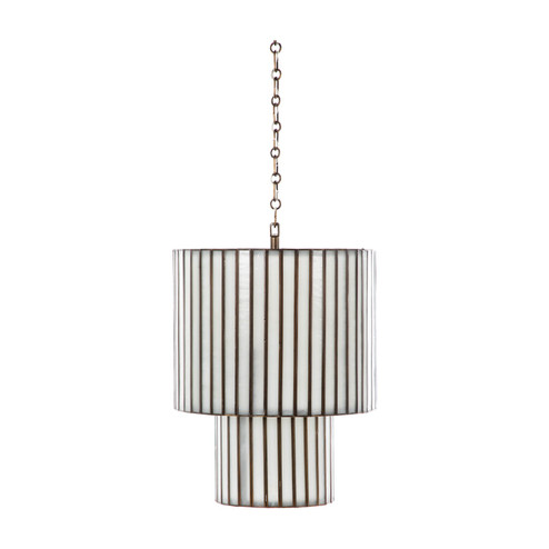 Fulbright Pendant in Brushed Brass/Mercury Glass (550|SCH-175018)