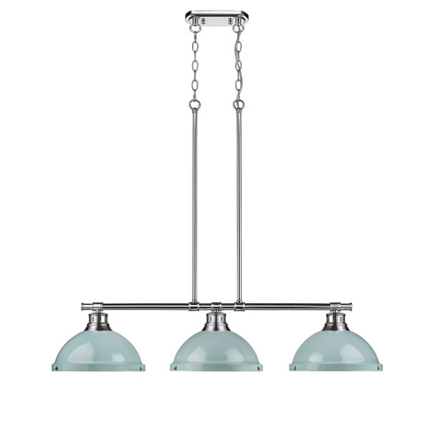 Duncan Three Light Linear Pendant in Chrome (62|3602-3LP CH-SF)